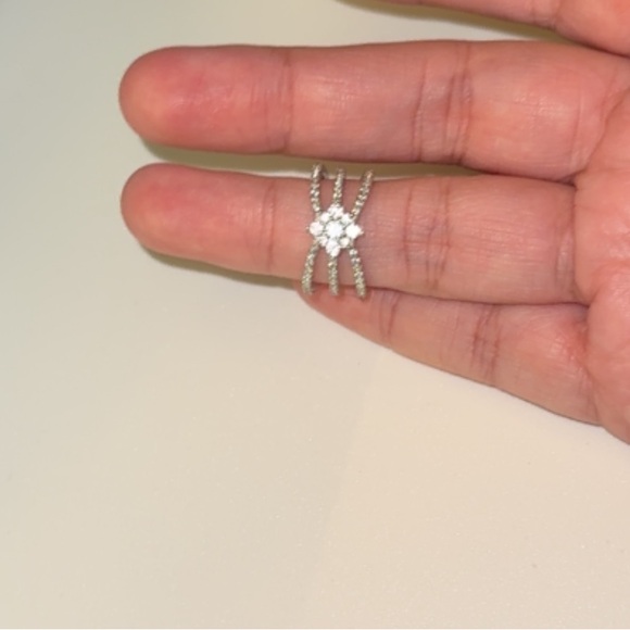 Cubic Zirconia Sterling Silver Ring - Picture 3 of 7